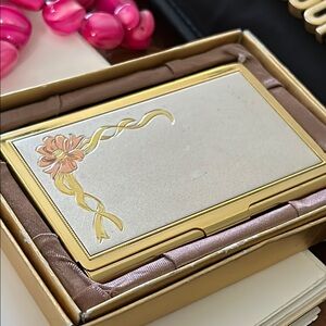 Gold Chokin Art Business Cards Credit Cards Case